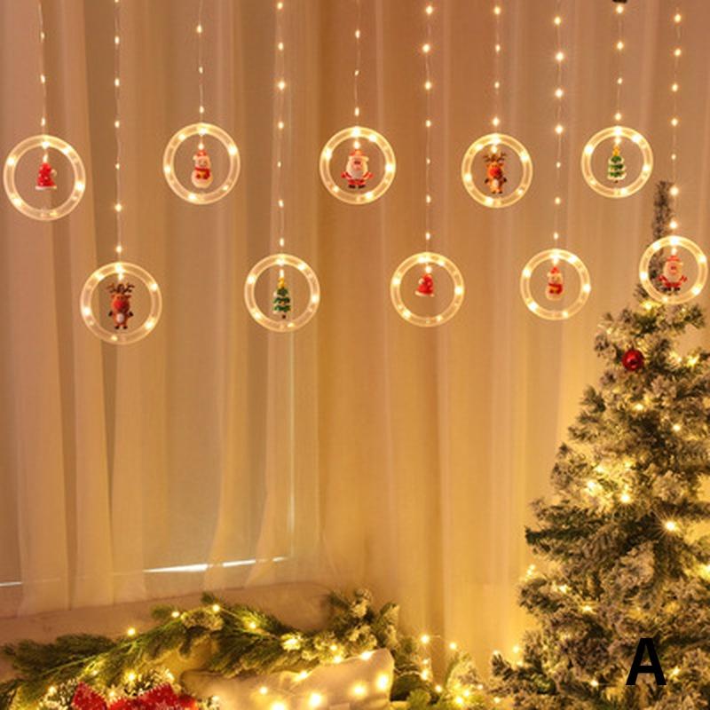 Christmas Decoration Lanterns Christmas Pine Needles Accessories Ring Lights Usb Christmas Lights String Dolls Ball Lights