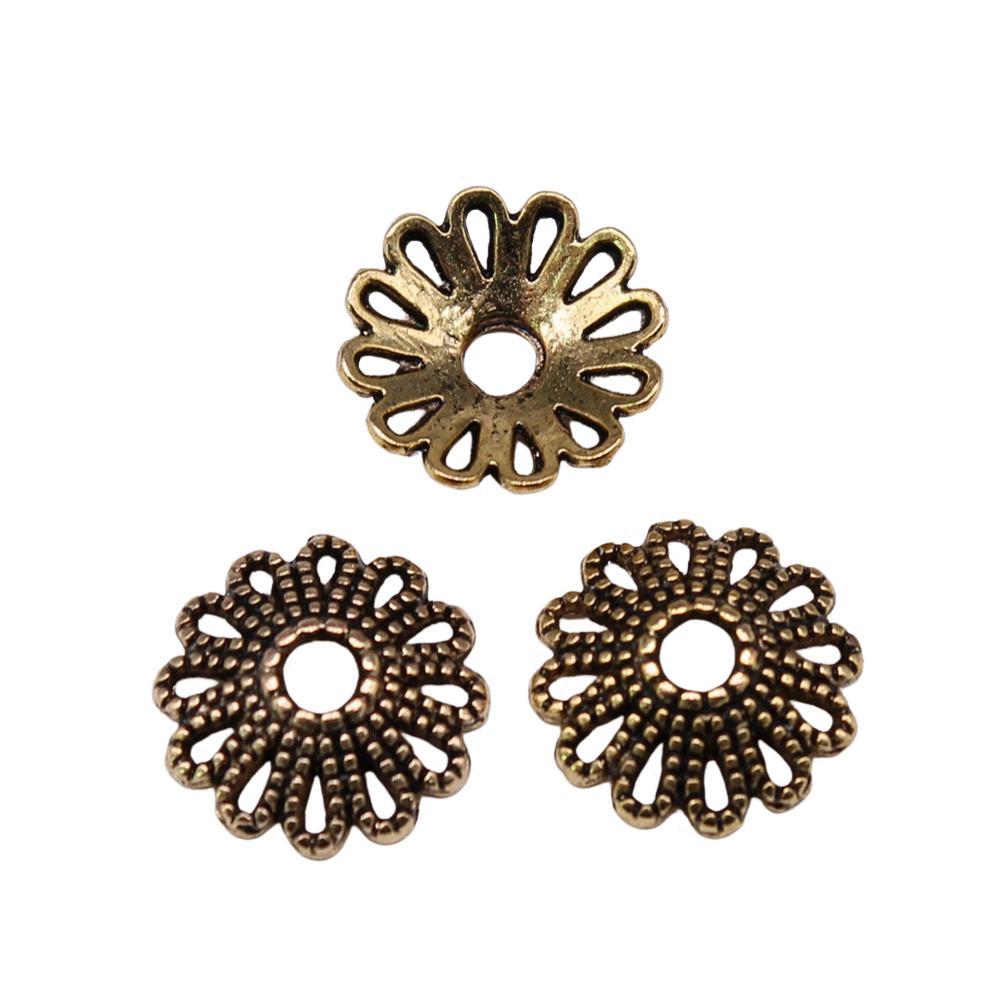 Flower Bead Cap Spacer Findings Ornate Covers For DIY Jewelry Making Materials