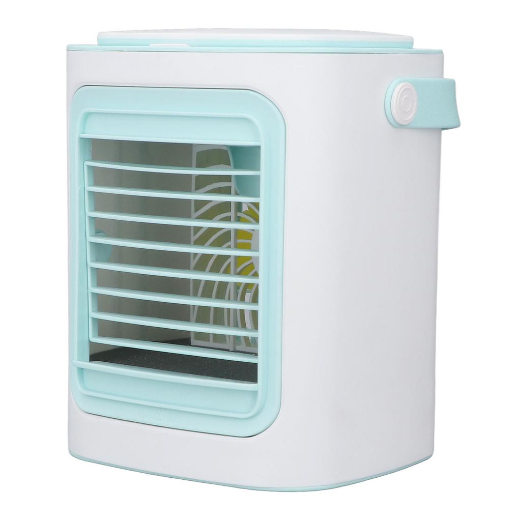 Table Air Cooler Humidification 3 Gear Adjustable Portable Strong Wind USB Port Charging Air Conditioner Fan for Home