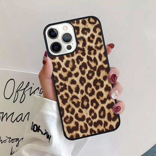 Tiger leopard print Soft Coque Shell For iPhone 17 Air 15 16 14 13 12 Pro Max 11 Pro Max Plus Phone Case Cover