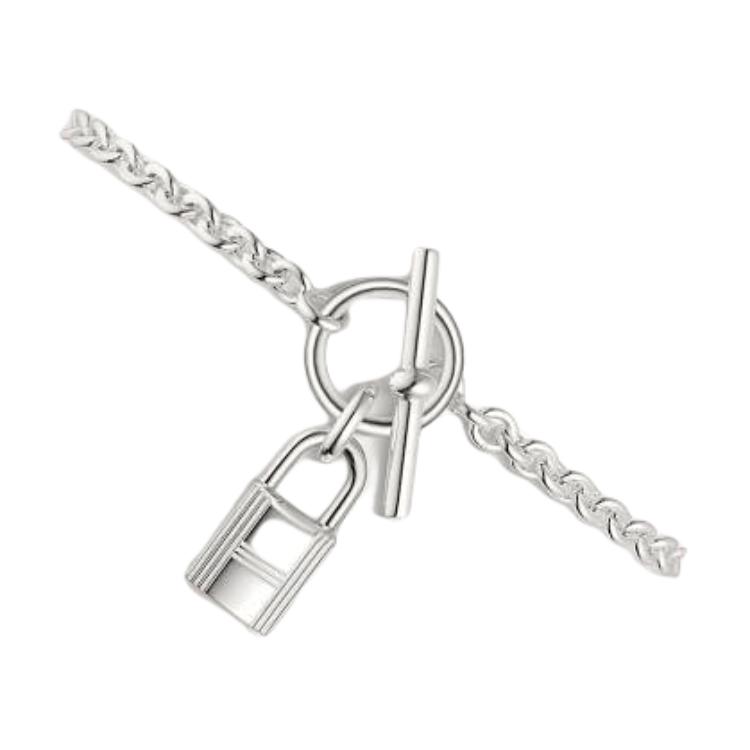 Hermes Kelly Cadenas Zīmola Logotips Sudrabs