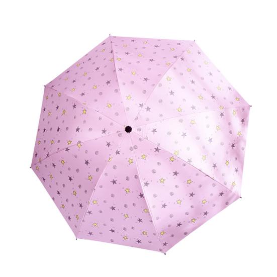 Mini-Regenschirm mit Sternenmuster, faltbar, wasserdicht, winddicht, UV-beständig