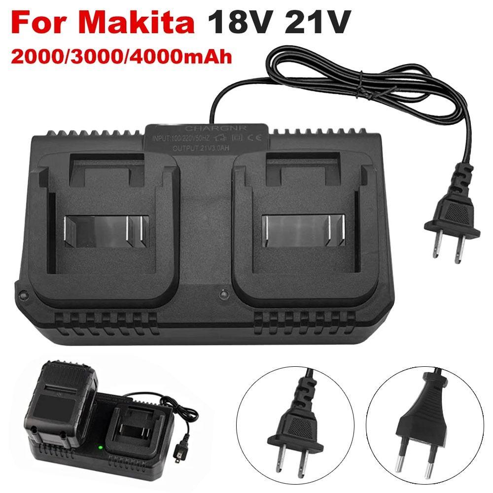 1Pcs 2 Ways Lithium Battery Fast Charger  For Makita 18V 21V Battery BL1415/1815/1830/1850