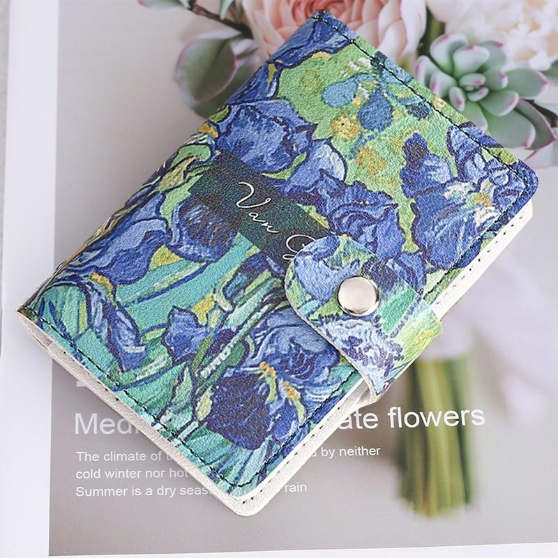 New Floral Card Bag Multiple Cards Slots ID Bank Credit Card Covers for Women Large Capacity Card Holders