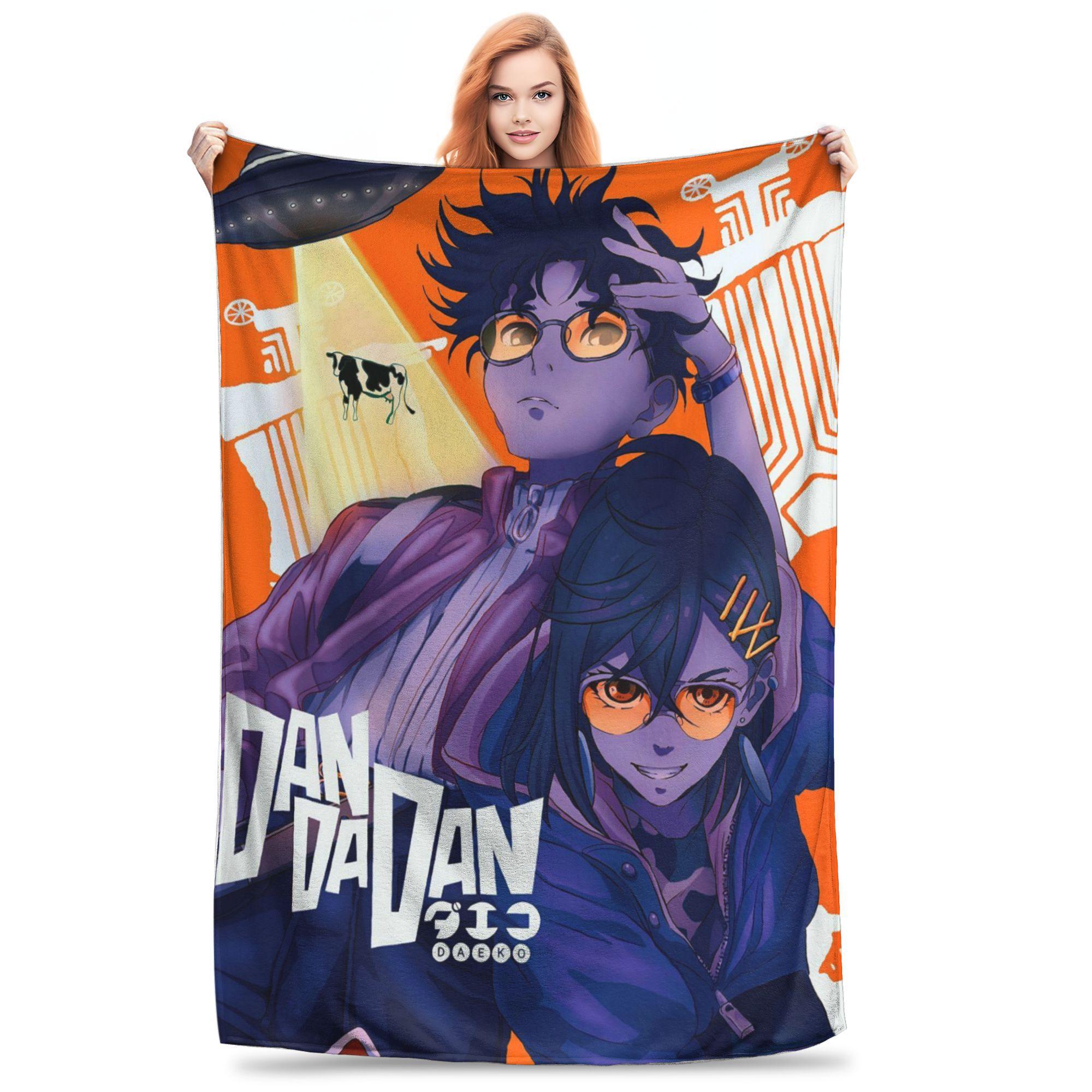 

Cartoon Manga Dandadan Action Comedy Creative Blanket Super Soft Flannel Sofa Throw Blanket for Bedding Throws Bedspread Quilt 80x120cm