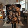 Stacking puppies Print Flannel Blanket,High quality Comfortable for All Seasons,Home Decor,Warmth and Comfort,Perfect for Christmas Gifts