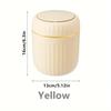 1pc Press-down Mini Trash Can, Compact Desktop Waste Paper Basket