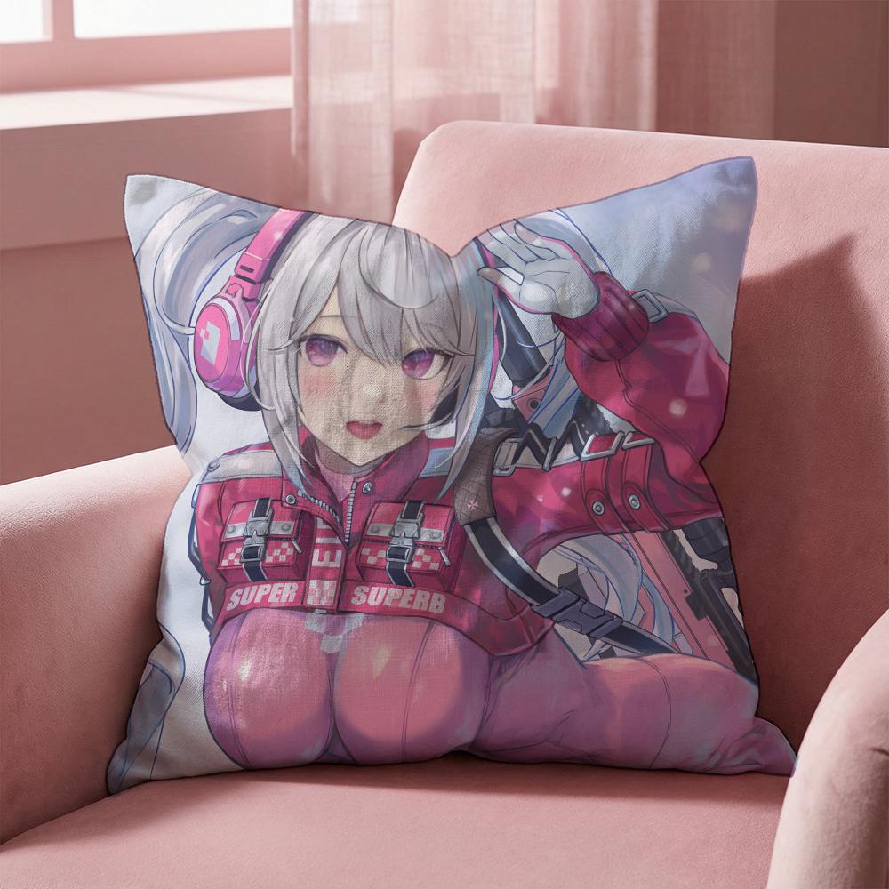 N-NIKKE Goddess of V-Victory Cushion Cover Multi-Scene Pillow Cover for Home & Car - Reversible, Soft & Durable for Daily Use