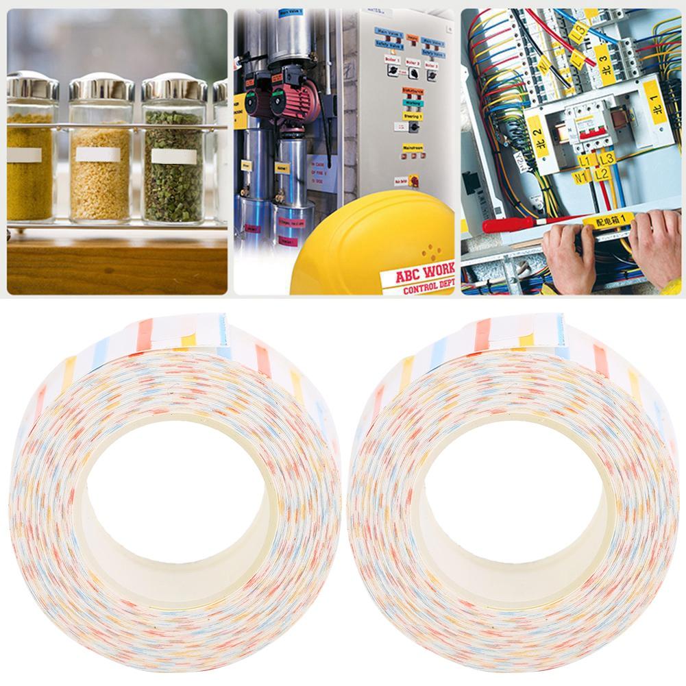 2Pcs Print Label Tape Cute Ribbon Thermal Paper for KINGJIM/TEPRA LR5C Labeler(EQT009)