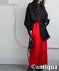 Antiqua Sponge Knit Long One Size Red Skirt, Women's, PN-00584, 12,