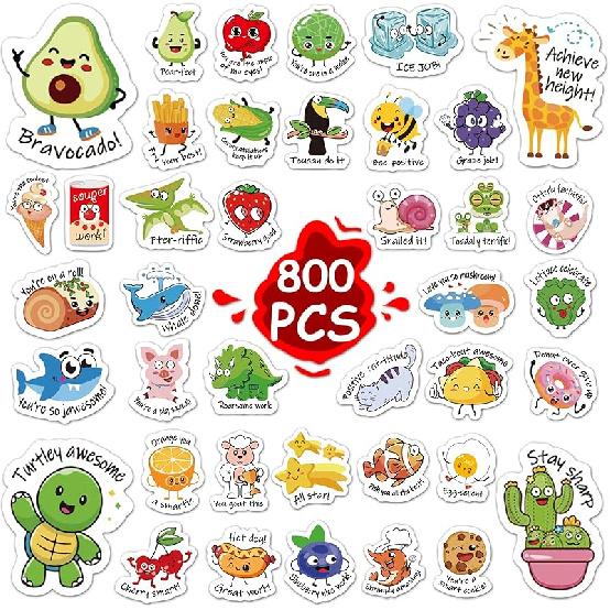 800pcsTeacher Classroom Motivational Stickers for Kids Students 800 pcs teacher stickers