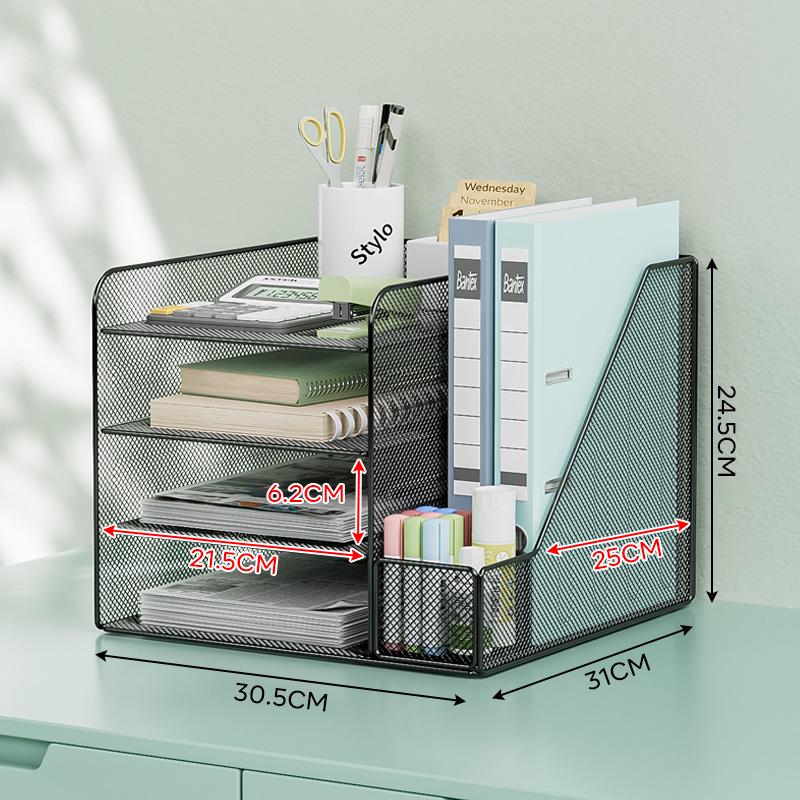 Многофункциональный настольный органайзер и стеллаж для хранения документов