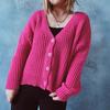 Autumn Cardigans Sweaters For Women Winter Long Sleeve Single Breasted Knitted Sweater Outerwear Coats