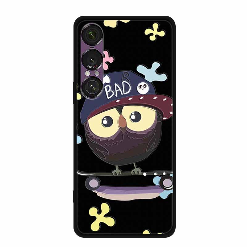 3D Emboss Case For Sony Xperia 1 VII 5G Case Flowers TPU Soft Silicone Back Cover For Sony Xperia 1 VII 2025 Phone Case XQ-FS54