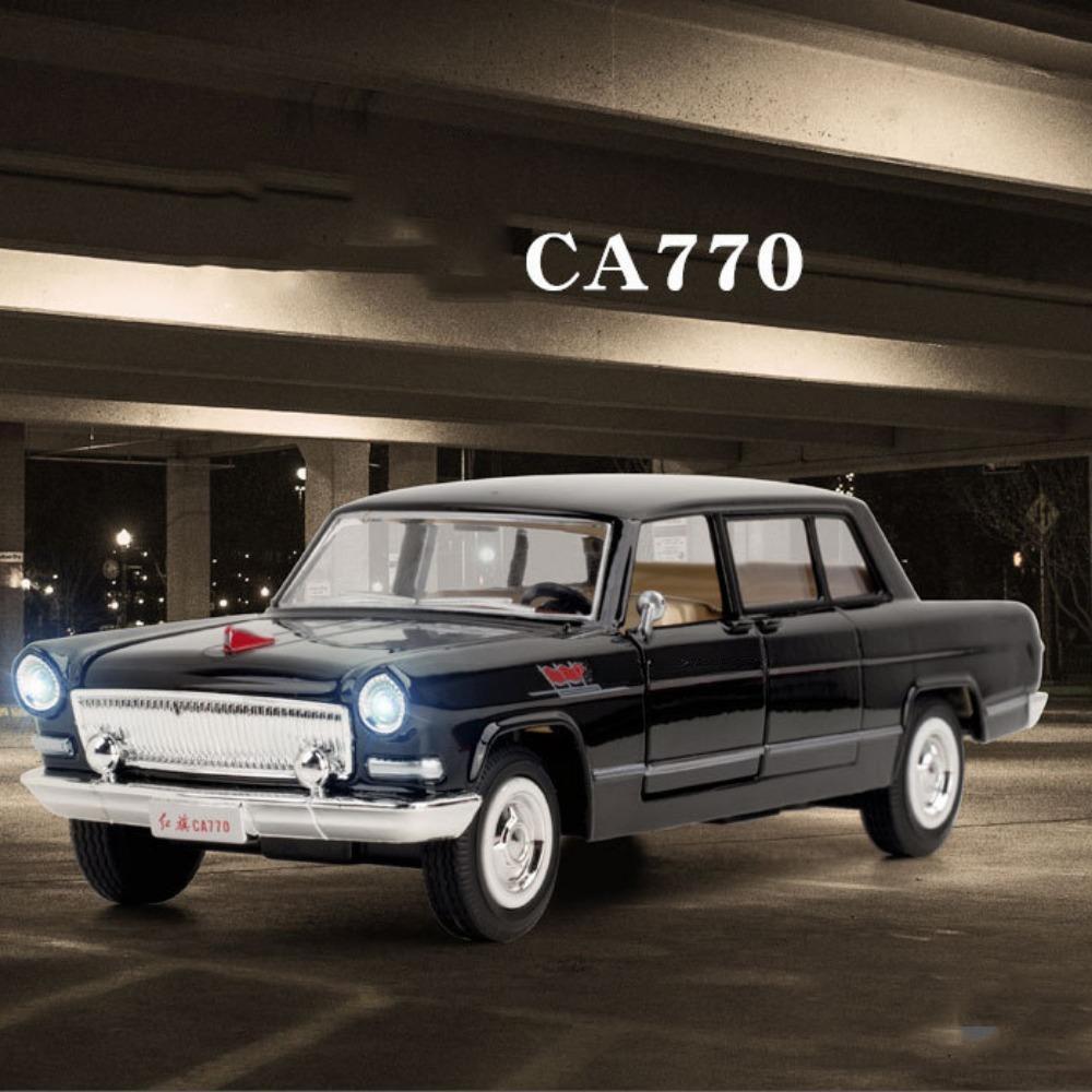 1/32 HongQI CA770 Alloy Metal Diecast Cars Model Toy Car Vehicles with Pull Back Sound and Light for Toys for Children Boy Gifts