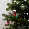4 Pc 3D Plastic Greentown Red Green Pendant Christmas Tree Pendant