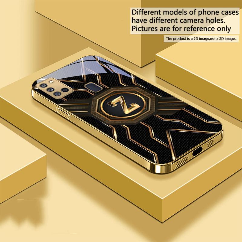 

Розкішний стиль технологій Для Samsung A 31 32 A33 A34 35 14 A15 13 16 25 26 50 52 53 54 55 56 70 71 72 73 Золотий скляний чохол для телефону Galaxy A73 5G