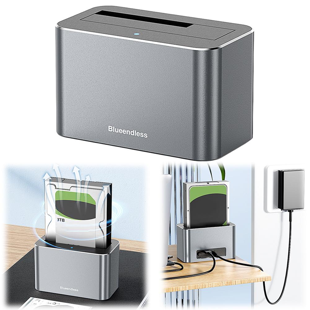 Hard Drive Dock Reader Converter Docking Station 5Gbps USB External Disk Box Enclosure Case for 2.5/3.5 Inch SATA/SAS HDD SSD