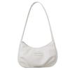 Borsa a Spalla da Donna Argentata con Materiale PU Pieghettato per Uso Quotidiano Casual