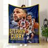 Golden State Warriors Basketball Player Carpet Flannel Blanket for Bedroom, Living Room, Sofa, and Nap.