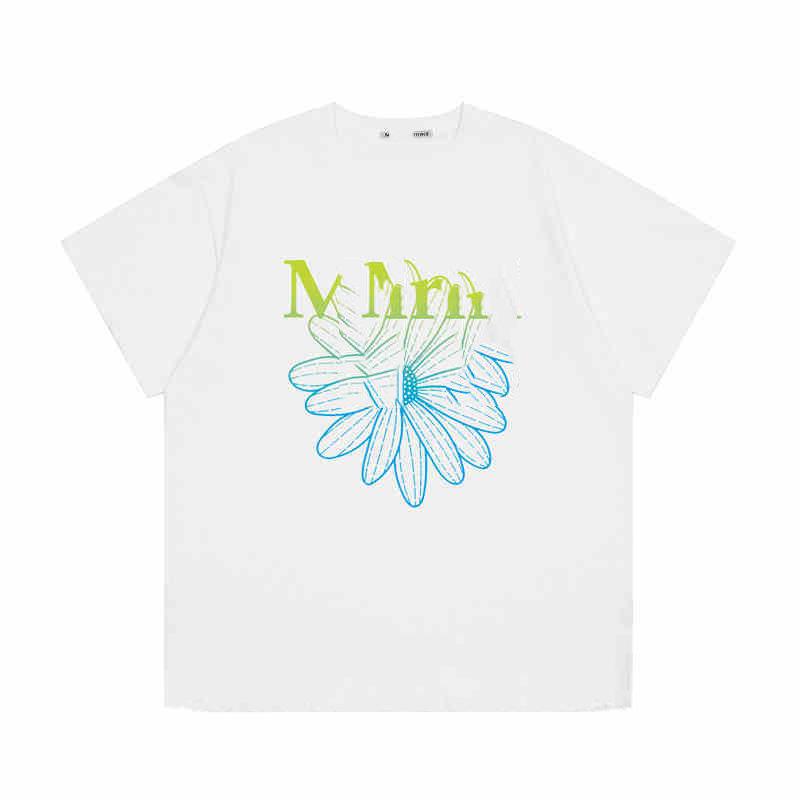 

Korean Style Trendy Brand Daisy Print Unisex Casual Short-Sleeve T-Shirt S