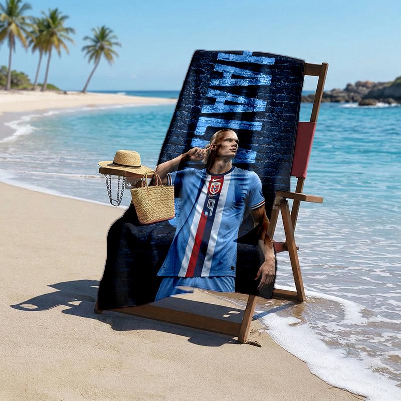 Haaland Fashion Beach Towel: Ideal for Summer Adventures Soft, absorbent and quick drying suitable for swimming and bathing