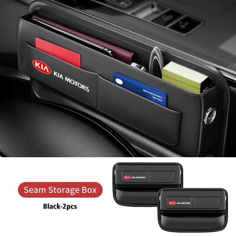 BBED7 For KIA Car USB Charging Colour Light Seat Storage Case Seat Gap Box Sportage Rio Ceed Niro Soul Stonic Picanto Proceed