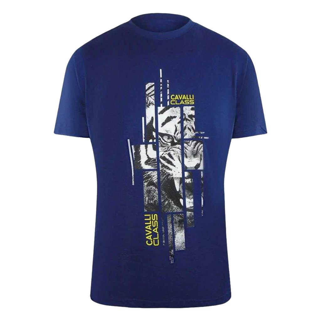 Cavalli Class Mens Abstract Logo T-Shirt