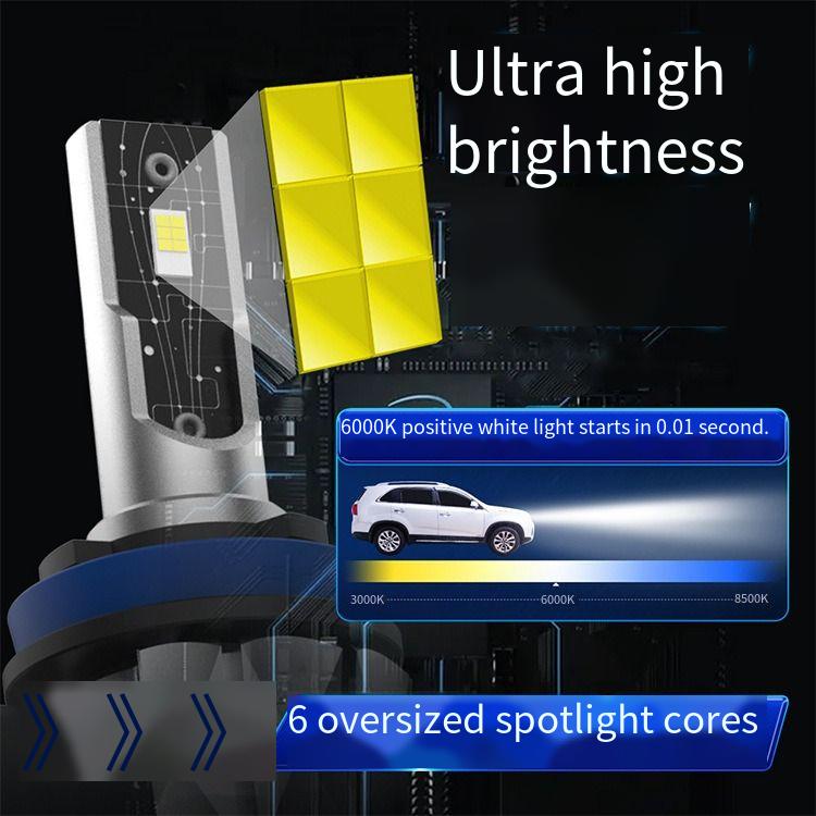 H4 H7 9005 9006 9012 12V 45w 6000k 6500LM High Brightness LED Headlight Bulbs for Car Light Retrofit