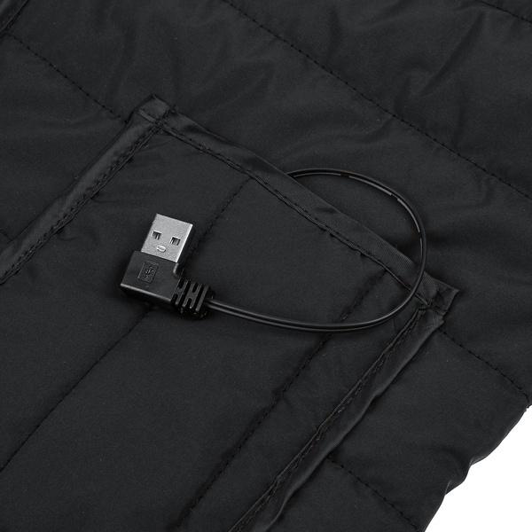 USB Electric Winter Heated Men Women Warm Vest Heating Coat Jacket Clothing Skiing