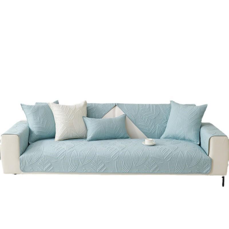 Mori Sofa Cushion, Simple Modern Seat Cushion Cushion, Non-Slip Sofa Cover, Universal In All Seasons, Pure Cotton Cover Cloth Towel Leather