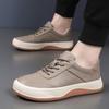 Herbst Neue Herren Freizeitschuhe Leder Perforiert Atmungsaktiv Leicht Herren Lederschuhe Weiche Sohle Herren Sneaker