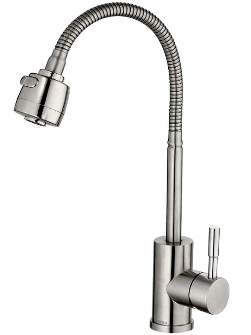 

Life System SK223 Single Lever Stainless Steel Shower Faucet with for Kitchen and with Nozzle Head Switch, Bathroom,