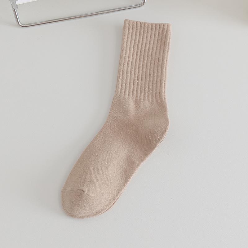 Ladies Spring and Autumn Cotton Boneless Yuezi Tube Stack Socks