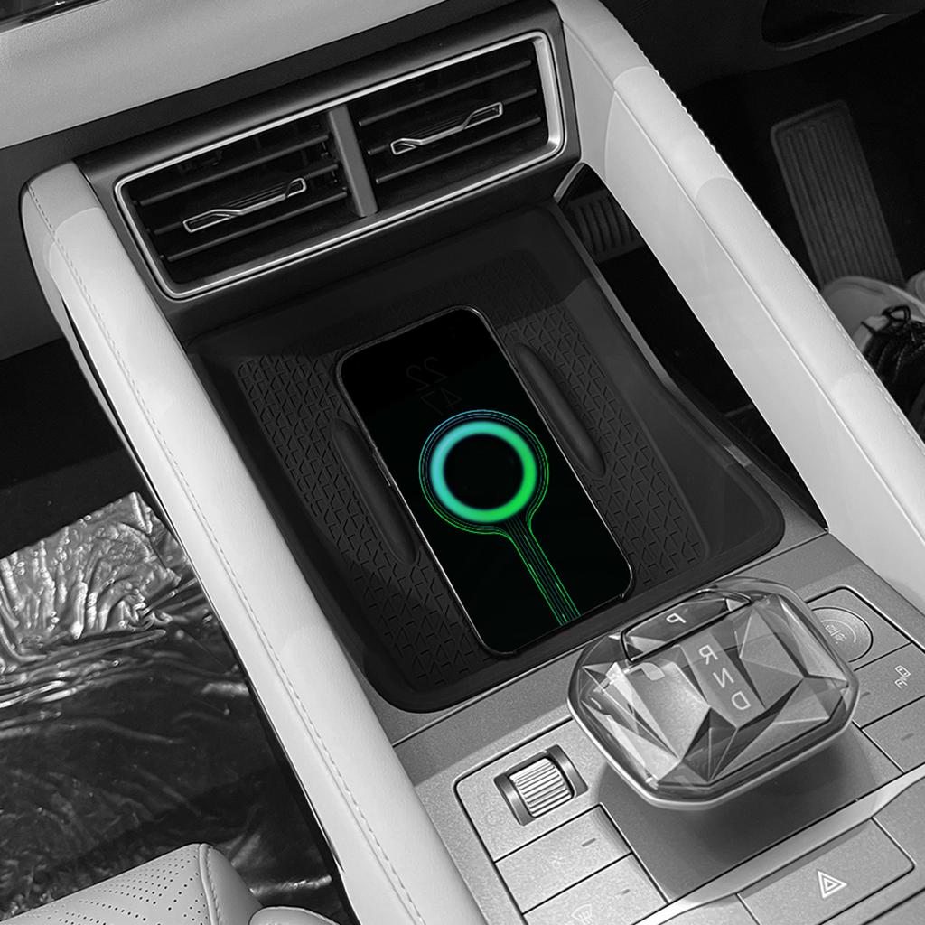 For BYD Yuan Up Atto 2 2024 Wireless Charging Pad Interior Accessories Non-slip Pad Car Phone Charger Mat Protective Mat