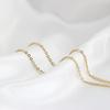 18K Gold Smooth Round Pendant Necklace - Versatile Fashion Design, Customizable with Laser Logo.