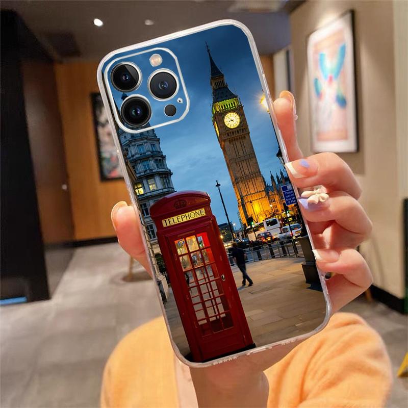 London aesthetics Phone Case Carcasa Funda For iPhone 17 Pro Max Air 16 15 14 13 Pro Max 15 16 Pro 15Plus Case