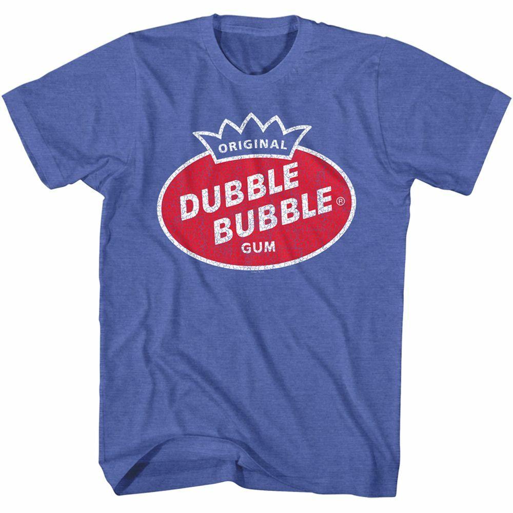 Dubble Bubble Vintage Logo Royal Heather Adult T-Shirt S