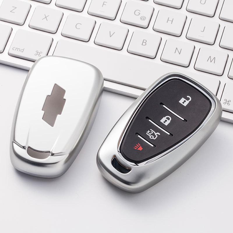 Chevrolet Key Cover for Cruze, Malibu XL, Trax, Equinox - TPU Shell & Buckle for Smart Models