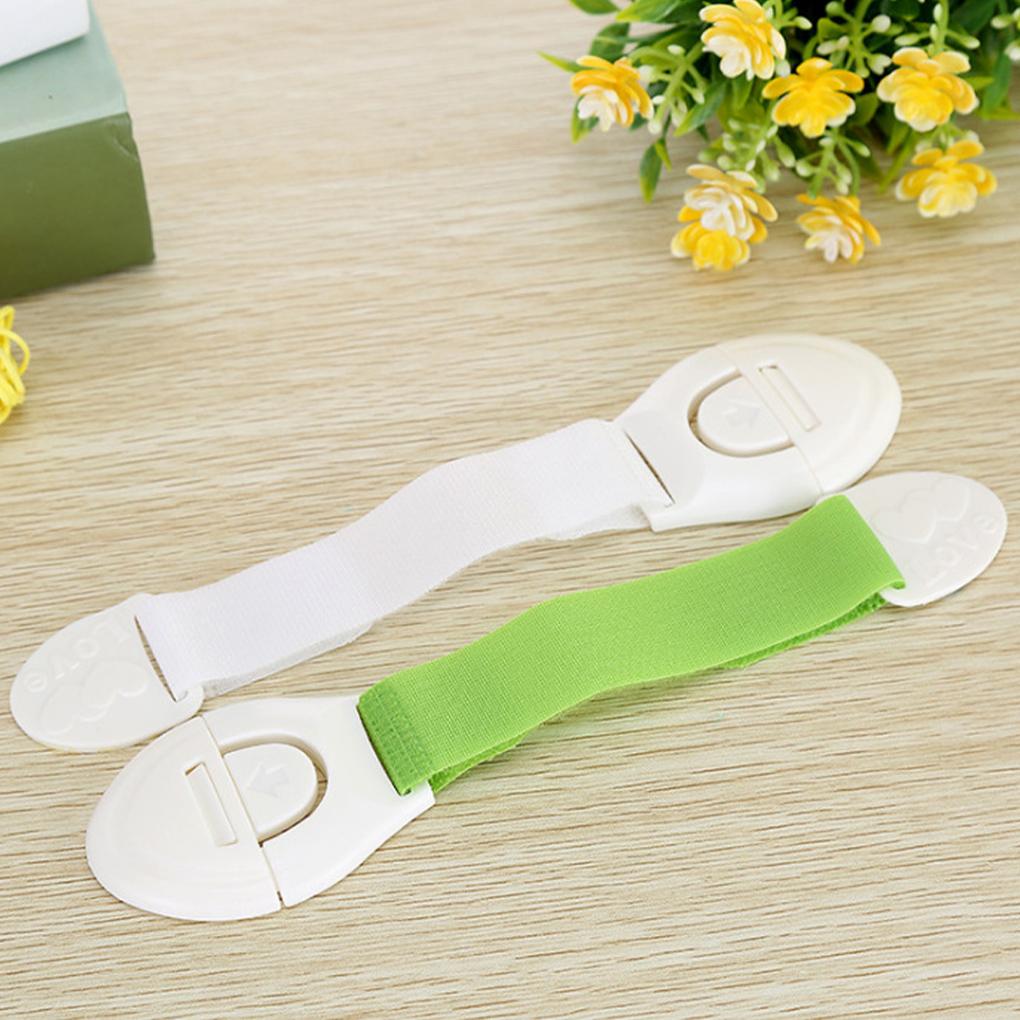 10pcs Child Protection Lock Color Nylon Webbing Multifunctional Adjustable Cabinet Drawer Safety Lock Household