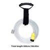 Manguera de Aspiración de Agua para Hidrolimpiadora de Alta Presión Manguera Flexible de Succión 5m Manguera de Repuesto para Hidrolimpiadoras Eléctricas