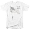 26 U.S. Army Tristar Flag T Shirt Licensed United States Armed Forces USA White Unisex T-Shirt