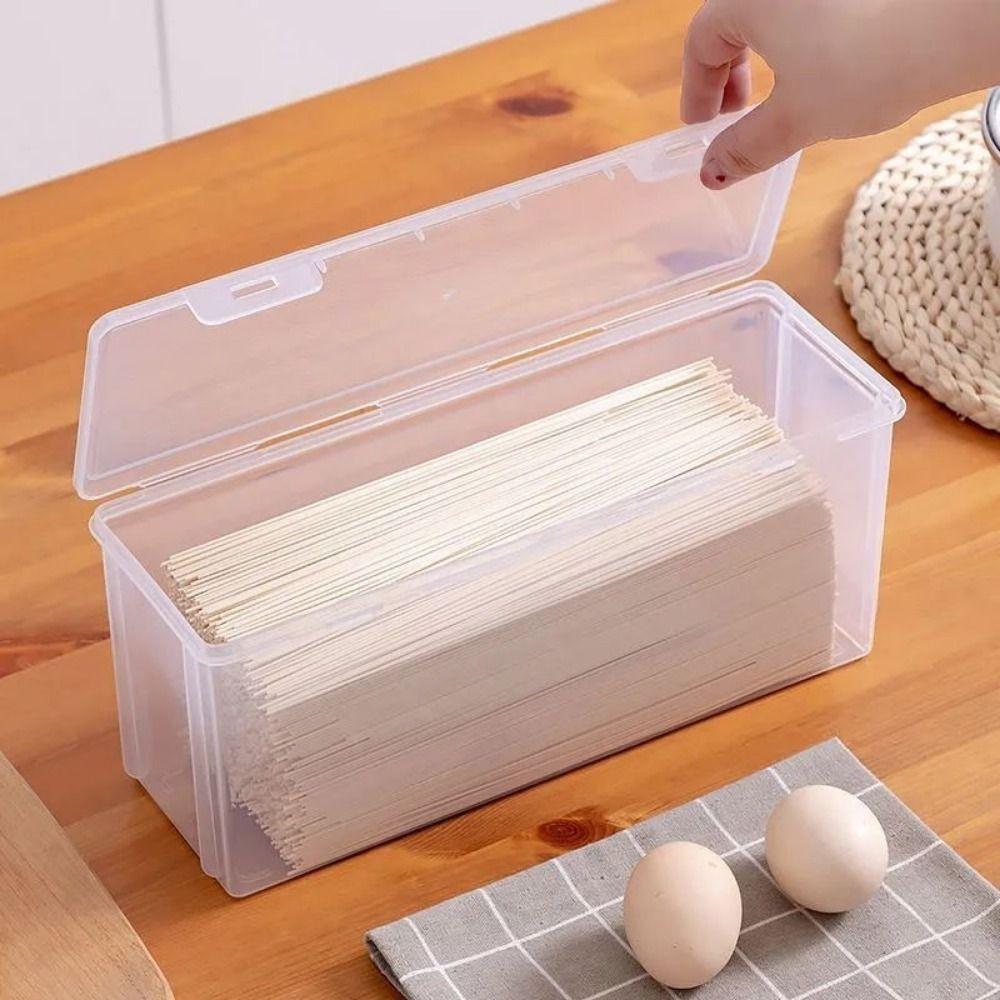 Large Capacity Noodle Storage Box Flip Cover Food Preservation Box  Pefrigerator