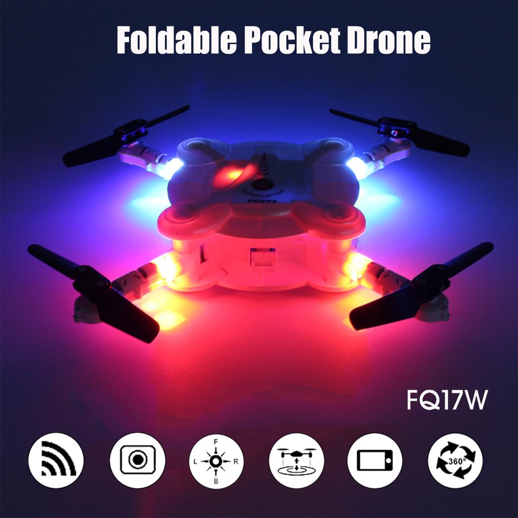 Buy FQ17W Wifi FPV 2.4G 4CH 6-Axis Gyro RC Quadcopter Pocket Drone HD ...
