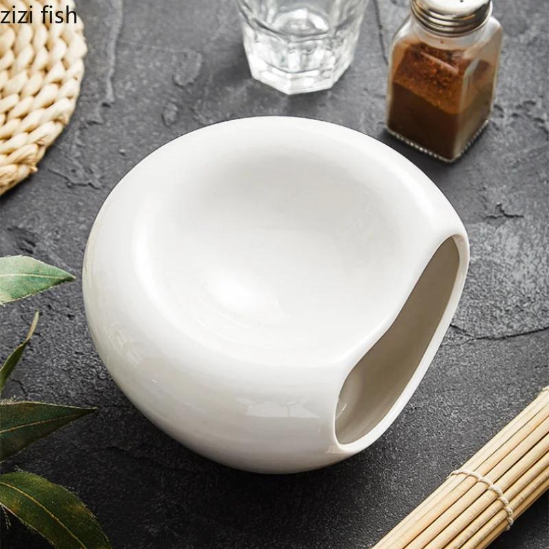 White Ceramic Bowl Dining Plates Dry Ice Plate Sashimi Plates Dessert Bowl Fruit Bowls Dim Sum Dish Sushi Plate Decorative Bowls