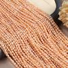 1String, Boho Natural Freshwater Pearl, Handmade Rice Pearl Beads, 3-3.5mm, for DIY Necklaces Bracelets Supplies, Women Crafts 36cm