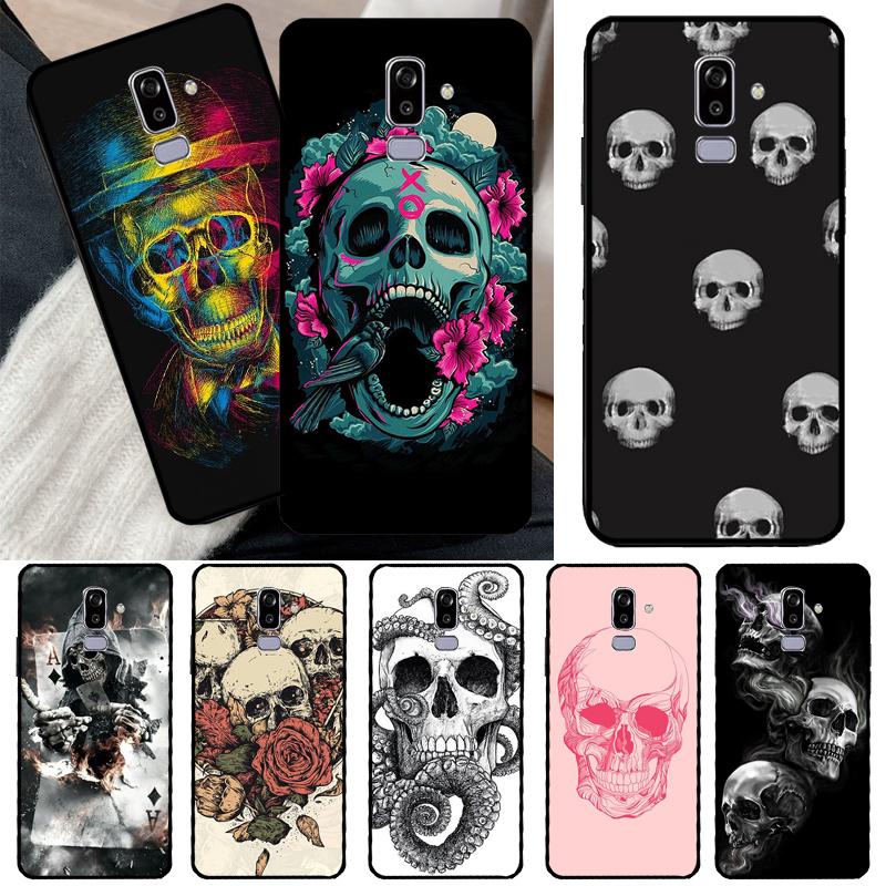 Funny Skull Phone Case For Samsung Galaxy J6 J4 Plus A6 A7 A8 A9 J8 2018 A3 A5 J1 2016 J3 J7 J5 2017