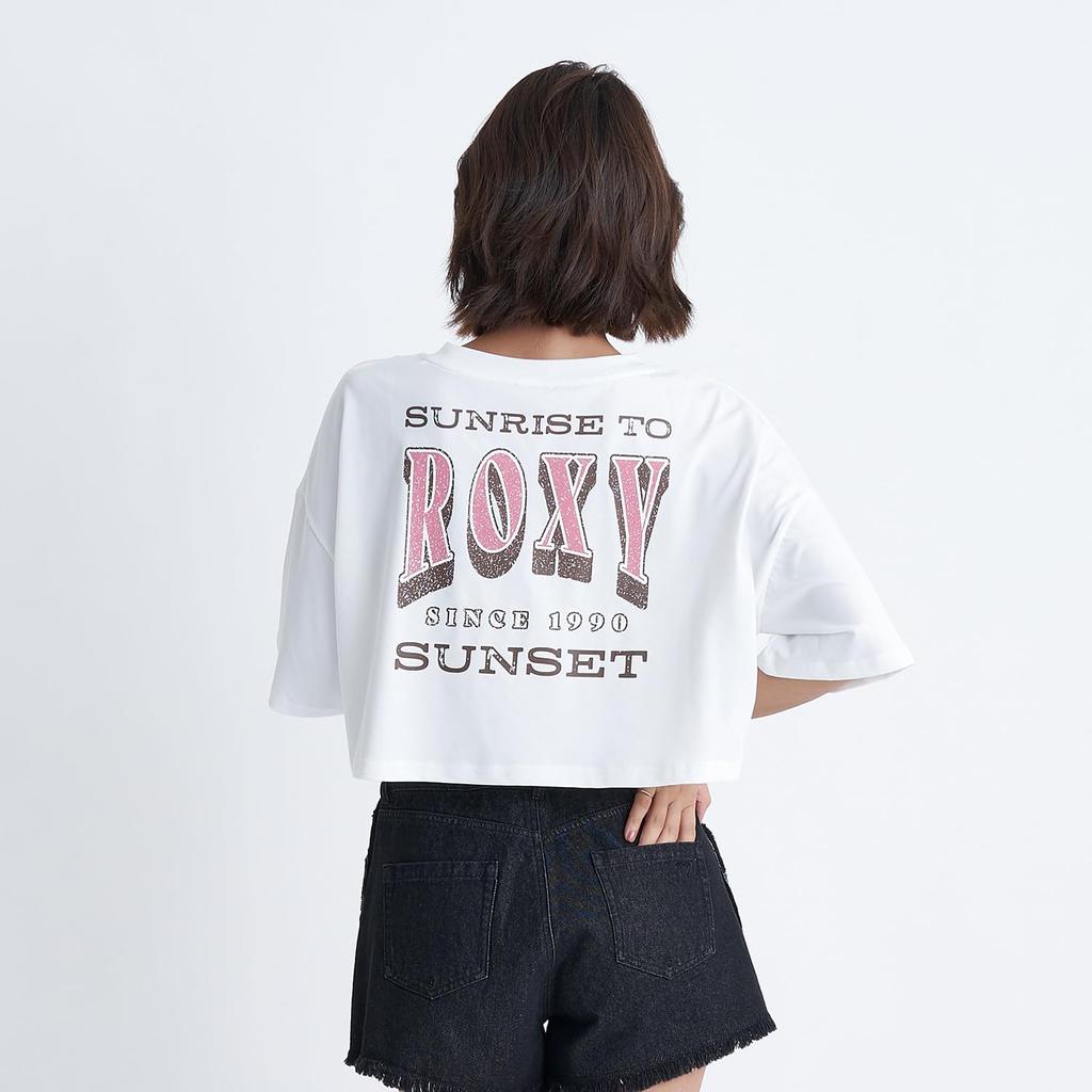 Roxy Sunrise To Sunset Tee White Women's Rashguard,