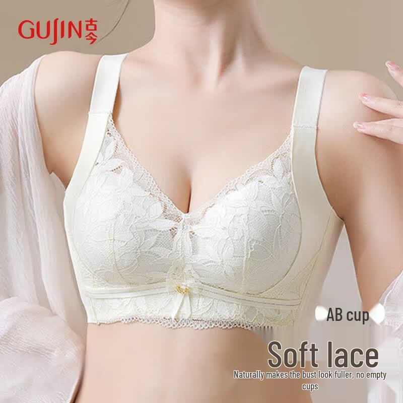 GUJIN Women s Wireless Lace Push-Up Bra 85B