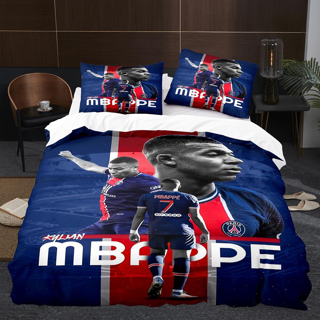Digital Printed Bedding Kit, Football Star Three-Piece Set Available